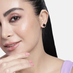 Estele Gold-Plated Floral Enamelled Studs-picture-38