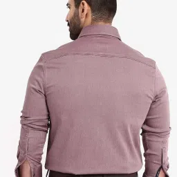 Rare Rabbit Pink Regular Fit Solid Shirt image 2
