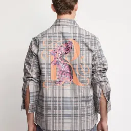 Rare Rabbit Purple Regular Fit Checks Shirt image 2