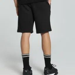 Puma Black Cotton Regular Fit Texture Sports Shorts image 2