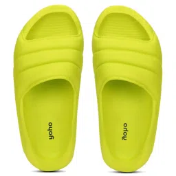 Yoho Women's Dolphy Pastel Green Slides image 1