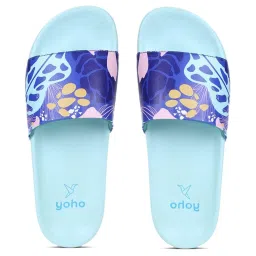 Yoho Women's Tropica Mystery Blue Slides image 1