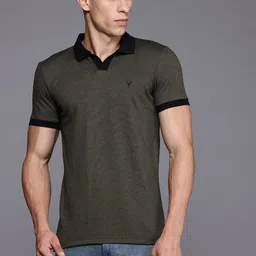 Allen Solly Polo Collar Houndstooth Weave T-shirt-picture-55