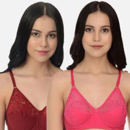 Mod & Shy Multi Lace Print Bra Set-picture-7