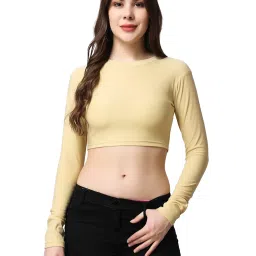 Cation Yellow Crop Top image 1