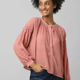 Only Pink Self Design Top-picture-111