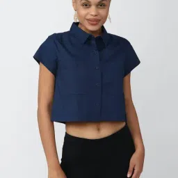 Forever 21 Navy Shirt-image-28