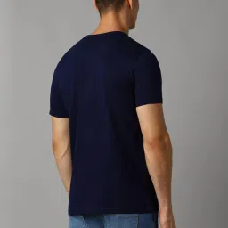 Louis Philippe Navy Slim Fit Printed T-Shirt image 2