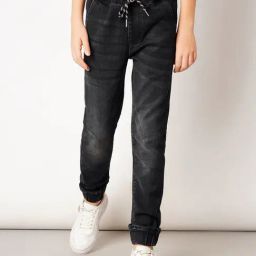 Jack & Jones Junior Dark Grey Solid Jeans-image-73