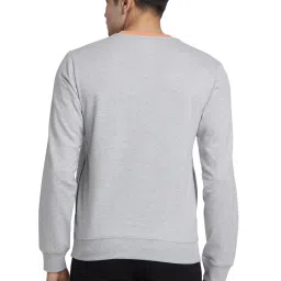 Park Avenue Blue Cotton Slim Fit Colour Block Sweatshirt image 2