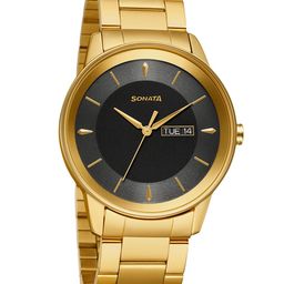 Sonata Utsav Men Black Analogue Watch 7133YM02-picture-21