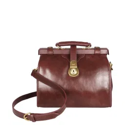 Hidesign Core Grazia Cherokie Mel Ranch Brown Solid Medium Doctor Handbag image 1