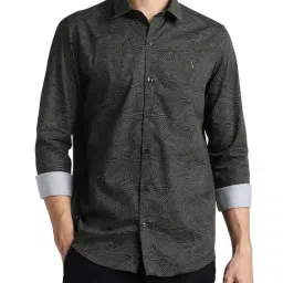 Simon Carter London Grey Printed Slim Fit Shirt-picture-31