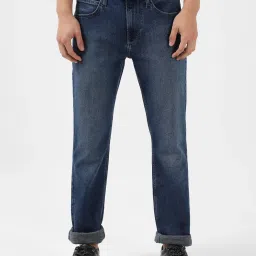 Lee Travis Blue Slim Fit Lightly Washed Jeans image 1