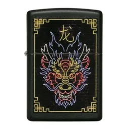 Zippo Dark Grey & Red Spade Design Brass Pocket Lighter image 1