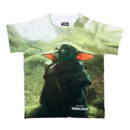 STAR WARS Boys Olive Green & Brown Star Wars Printed T-shirt-picture-50