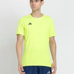 ADIDAS Lime Yellow ADIZERO E Regular Fit Tee image 1
