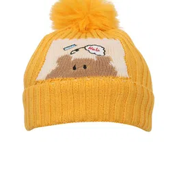 FabSeasons Unisex Kids Yellow Caps-picture-42