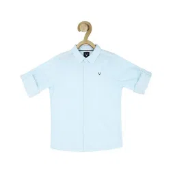 Allen Solly Junior Light Blue Solid Full Sleeves Shirt image 1