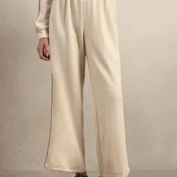Vero Moda Off White Inaya Relaxed Fit Sweatpant-image-0
