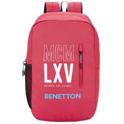 United Colors of Benetton Caspian 16 Ltrs Red Medium Laptop Backpack image 1