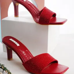 Elle Women's Red  Casual Stilettos image 1