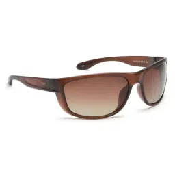 IDEE Brown Wraparound UV Protection Sunglasses for Men image 4