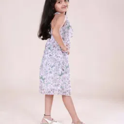 Kiddopanti Kids Multicolor Printed Regular Fit Dress image 2