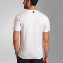Kazo White Regular Fit Printed Crew T-Shirt image 2
