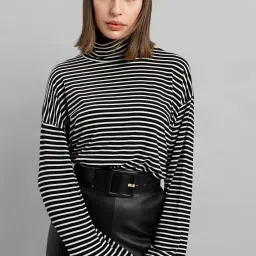 Vero Moda Black & White Striped Top image 1