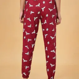Dreamz by Pantaloons Maroon Cotton Printed Joggers image 2