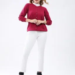 Monte Carlo Magenta Solid Cardigan image 5