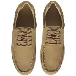 Woodland Men's Khaki Derby Shoes image 3