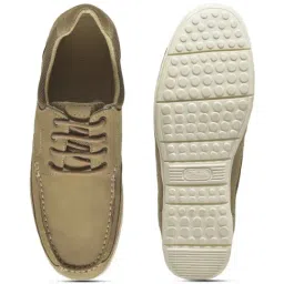 Woodland Men's Khaki Derby Shoes image 4