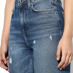 Only Blue Cotton Solid Jeans image 4
