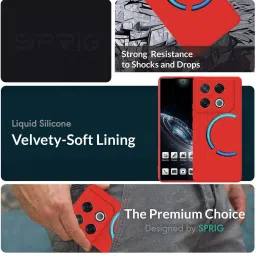 Sprig Back Cover for INFINIX GT 20 PRO (Red) image 2