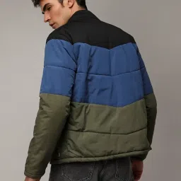 Campus Sutra Multicolored Regular Fit Quilted Jacket image 2