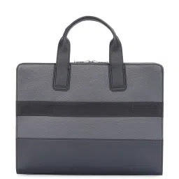 TOMMY HILFIGER Orillia Dark Grey PU Laptop Messenger Bag image 2