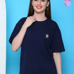 Dreambe Women Typography 2 Printed Applique T-shirt-picture-43