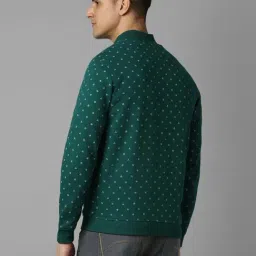 Louis Philippe Green Regular Fit Printed Sweatshirt image 2