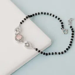 GIVA 92.5 Sterling Silver With Love Mangalsutra Bracelet for Women-image-33