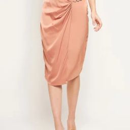 MADAME Light Pink Midi Skirt-picture-9