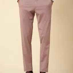 Allen Solly Pink Slim Fit Trousers-image-86