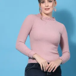 Mafadeny Pink Regular Fit Pullover-picture-27