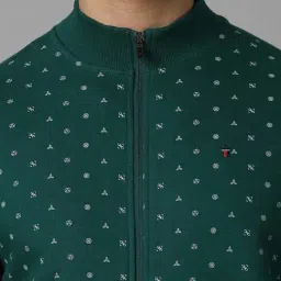 Louis Philippe Green Regular Fit Printed Sweatshirt image 4