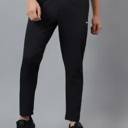 Dida Black Polyester Regular Fit Solid Trackpants-picture-43
