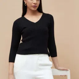 Code By Lifestyle Black Regular Fit Top-picture-21