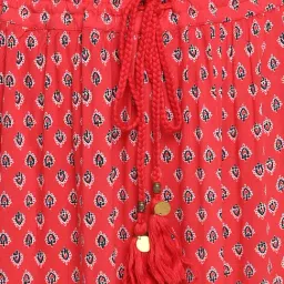 Aditi Wasan Red Printed Peplum Skirt image 5