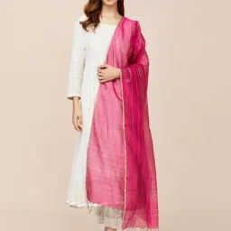 Fabindia Purple Woven Pattern Dupatta-picture-16