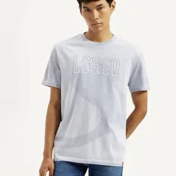 Levi's Greyish Blue Cotton Slim Fit Printed T-Shirt-picture-34